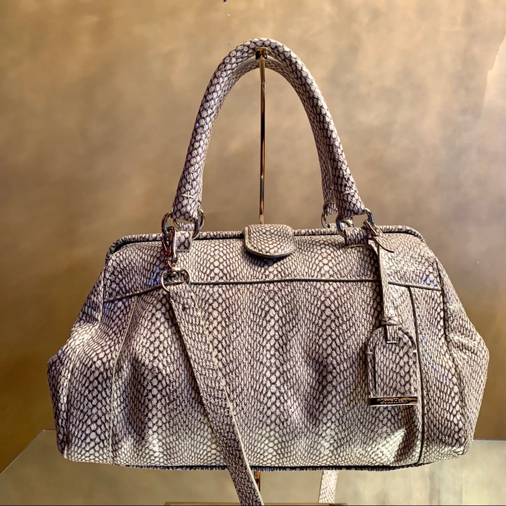 Cole Haan Faux Snake Print Handbag